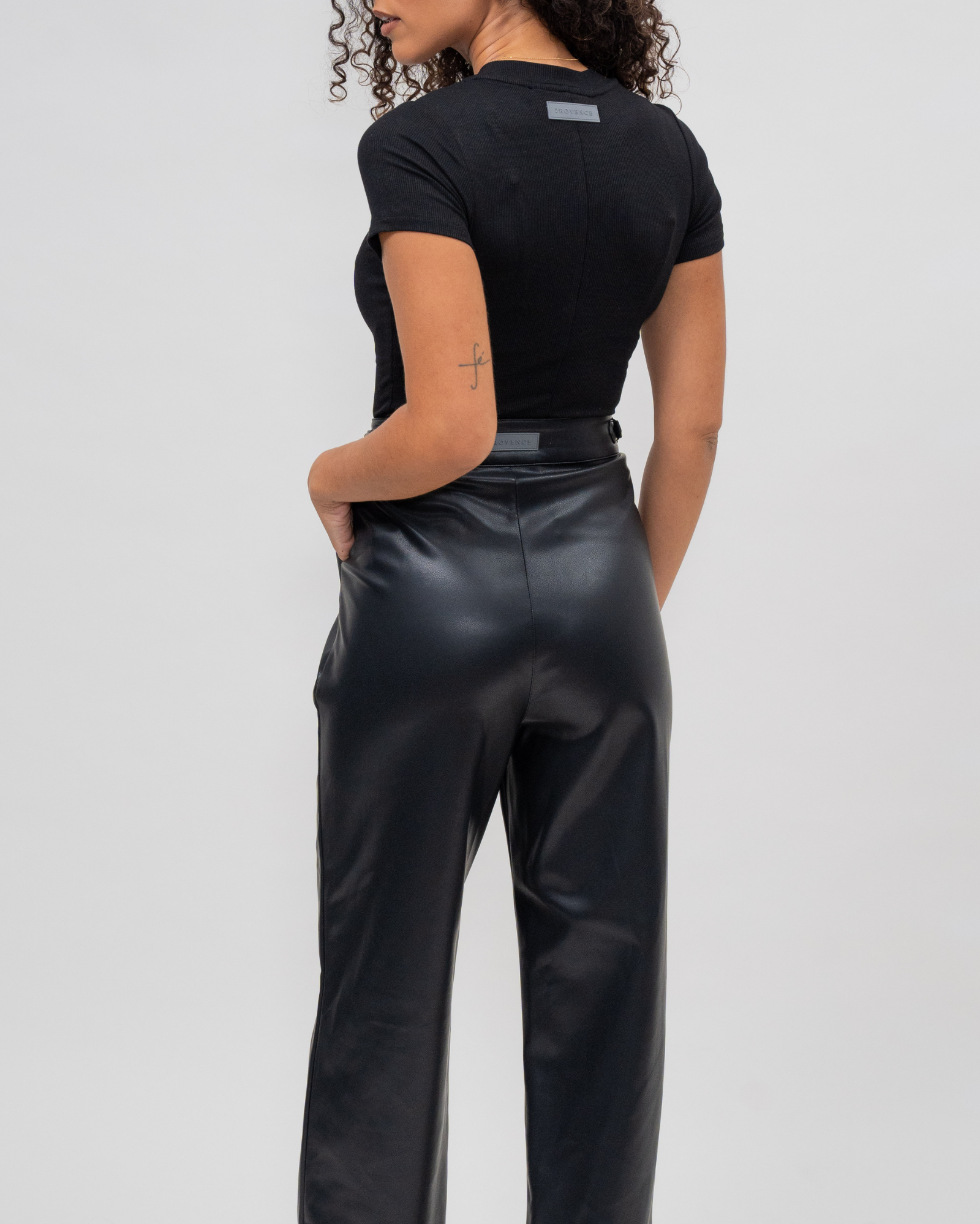 Womens Vegan Leather Pant