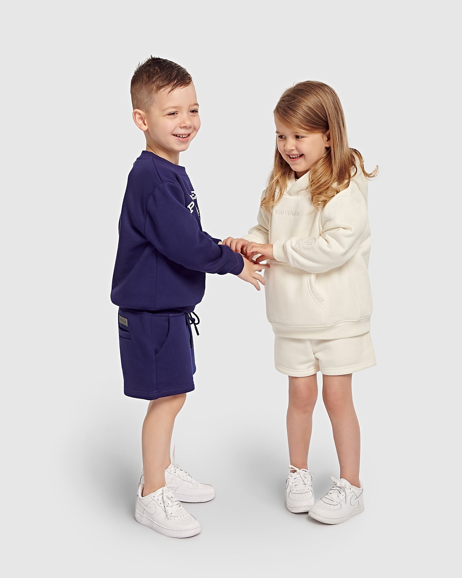 Kids Two Pack Off White Heavy Fleece Hoodie