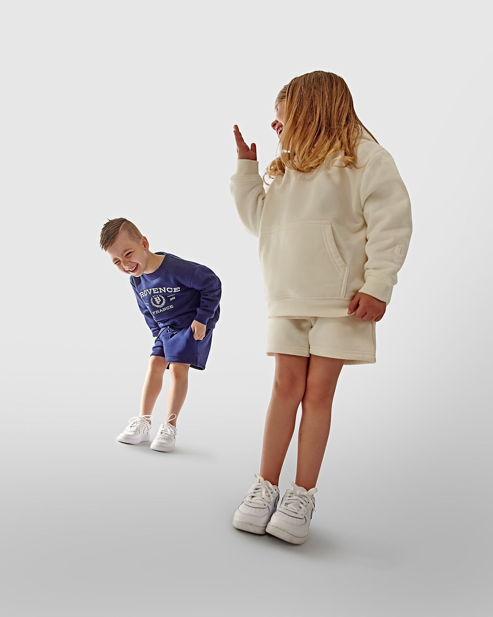 Kids Two Pack Off White Heavy Fleece Hoodie