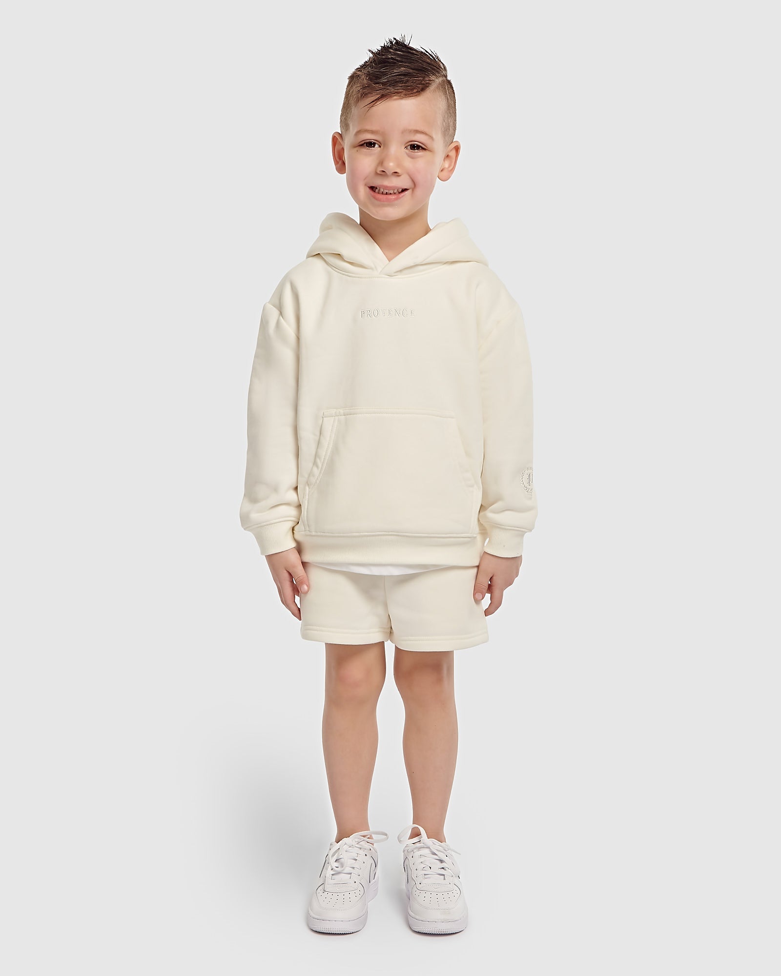 Kids Two Pack Off White Heavy Fleece Hoodie