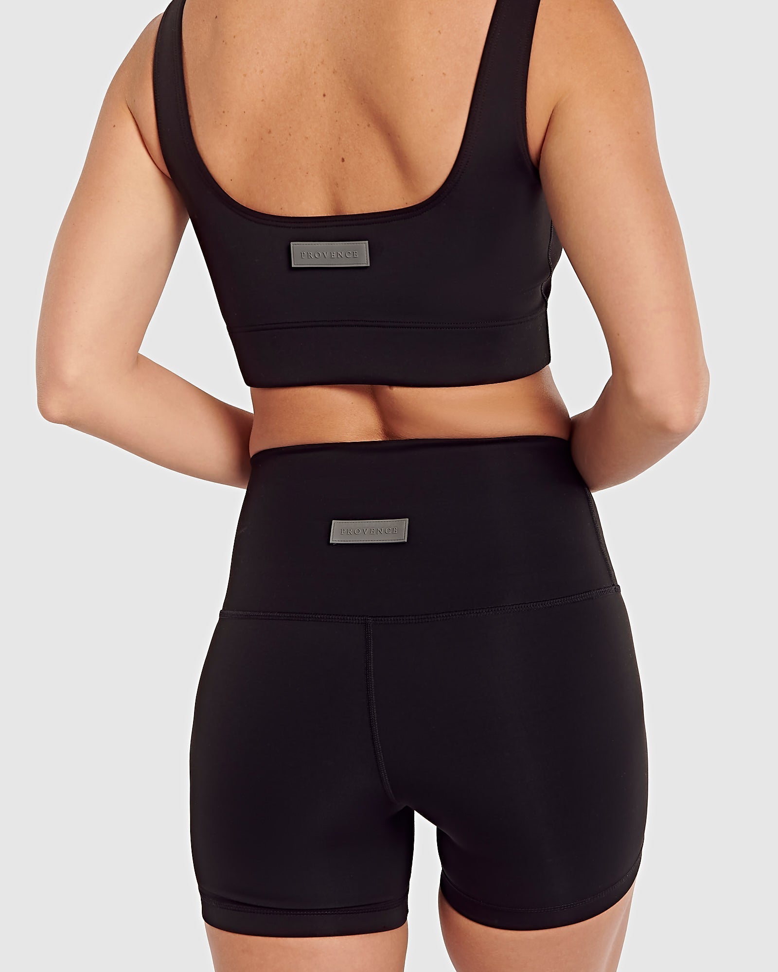 Womens Activewear Crop Top And Bike Short Set