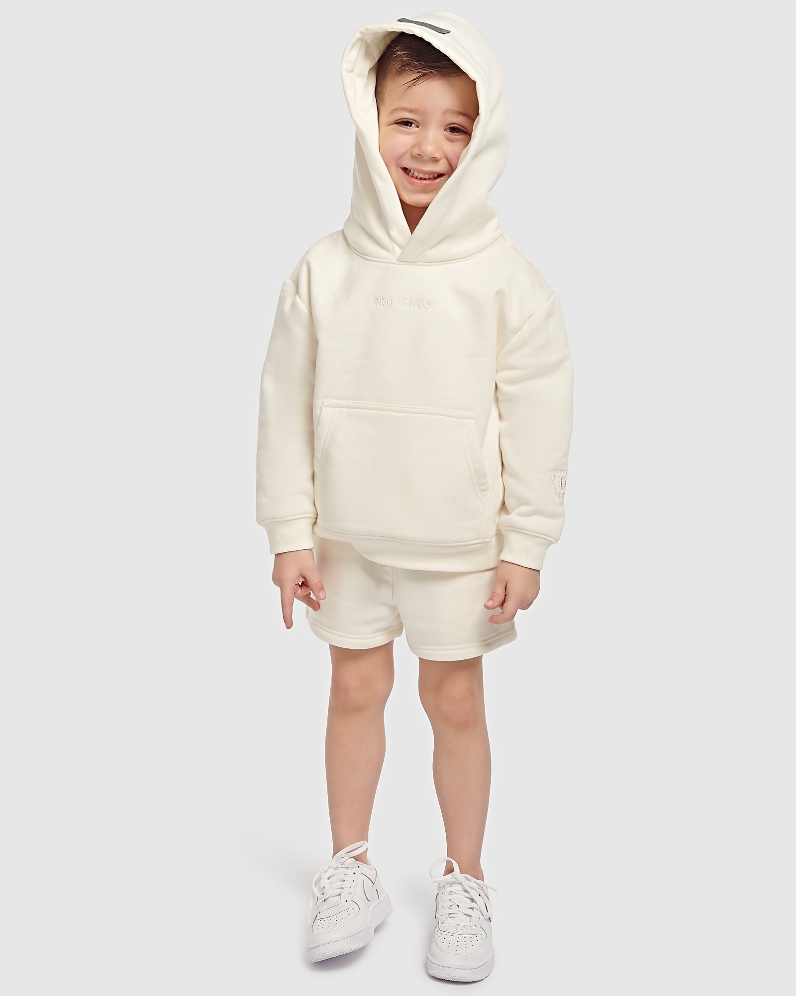 Kids Two Pack Off White Heavy Fleece Hoodie