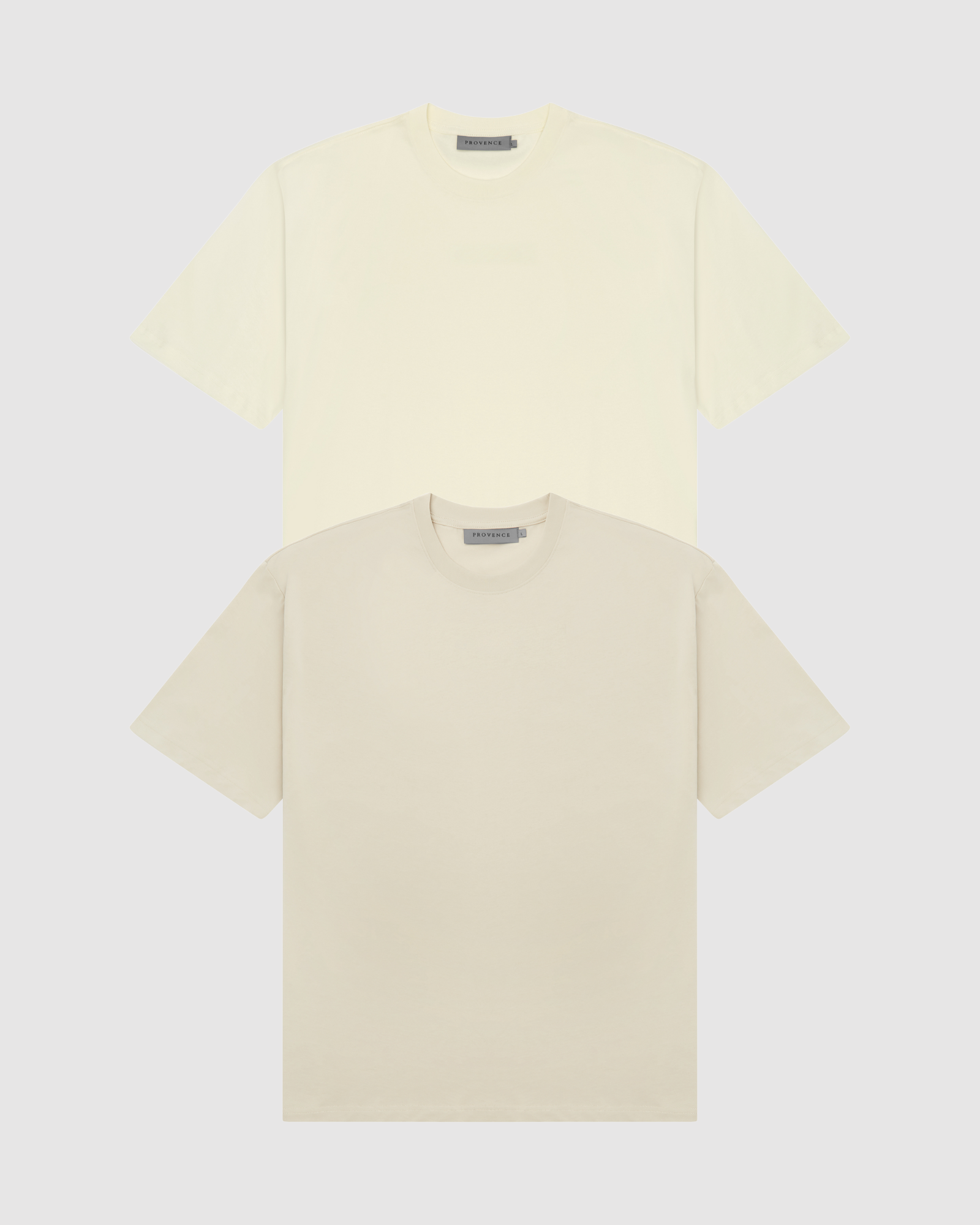 Two Pack Basic T-Shirt Beige/Off White