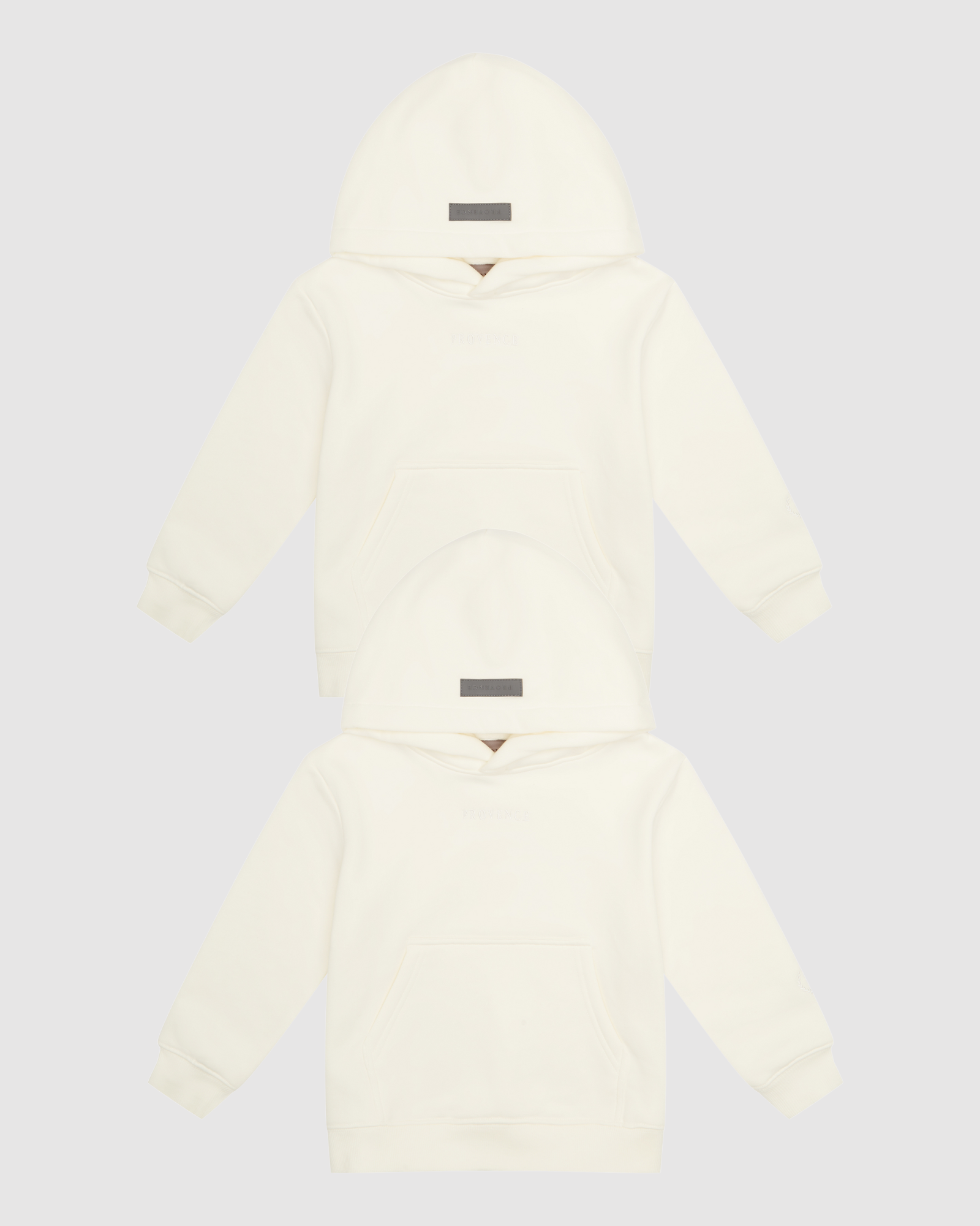 Kids Two Pack Off White Heavy Fleece Hoodie