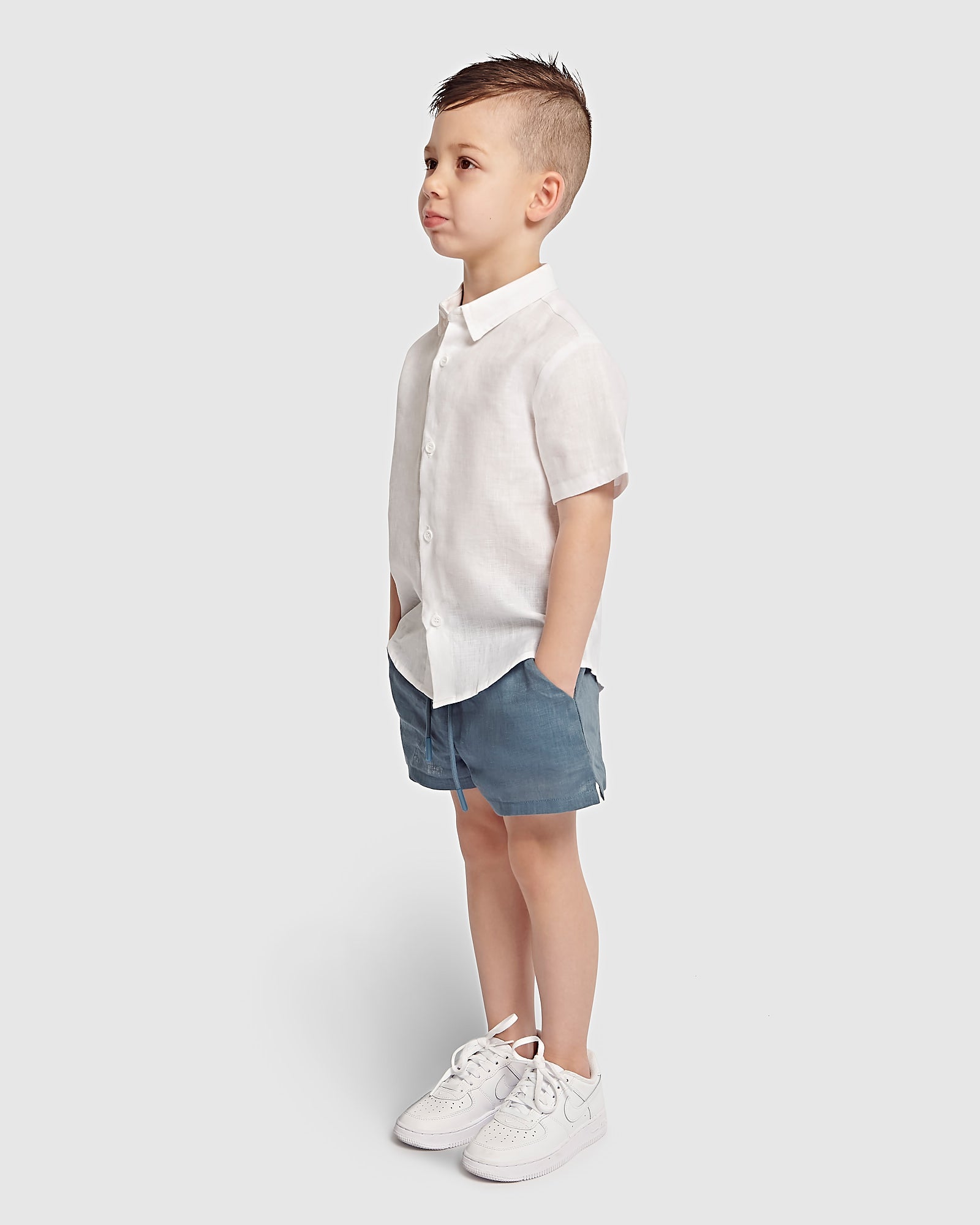 Kids Linen Shortsleeve Shirt