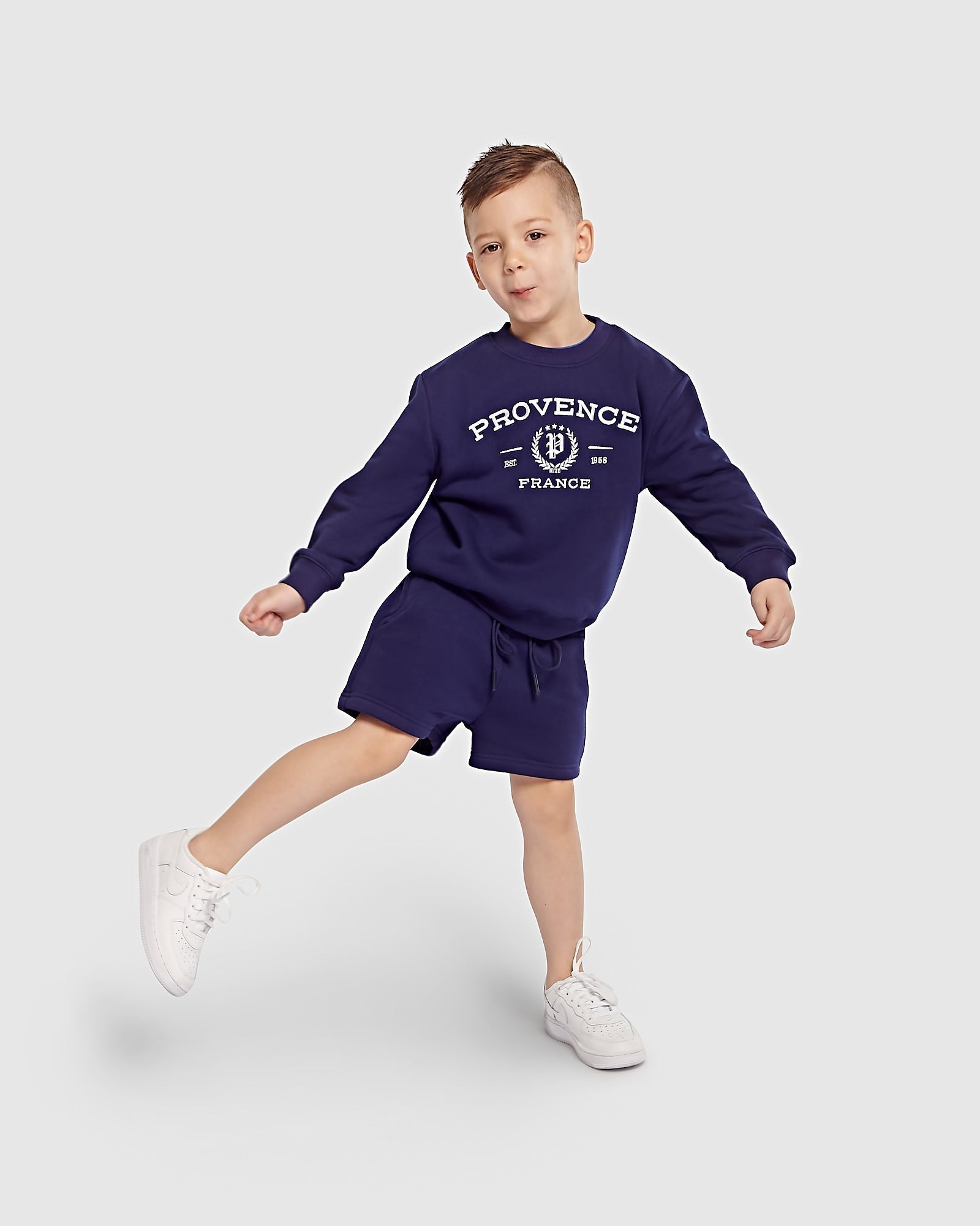 Kids Two Pack Heavy Fleece Crew Neck Jumper